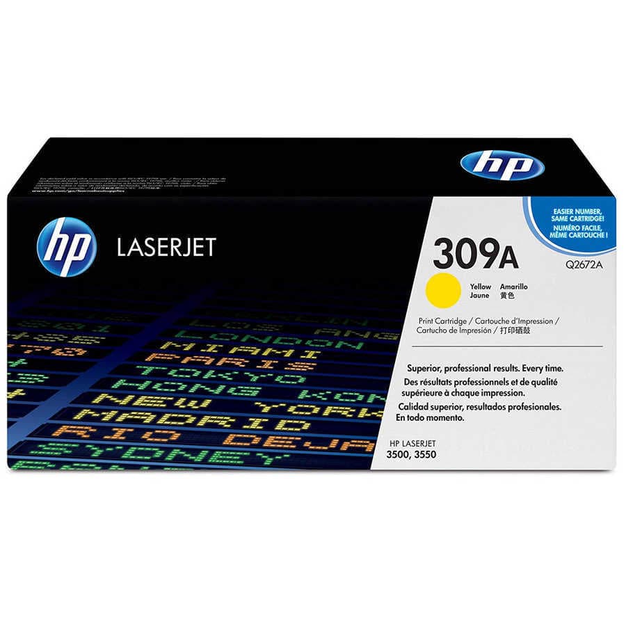 HP 309A-Q2672A Sarı Orijinal Toner