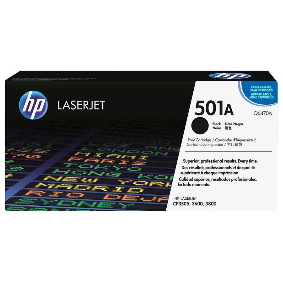 Hp 501A-Q6470A Siyah Orijinal Toner