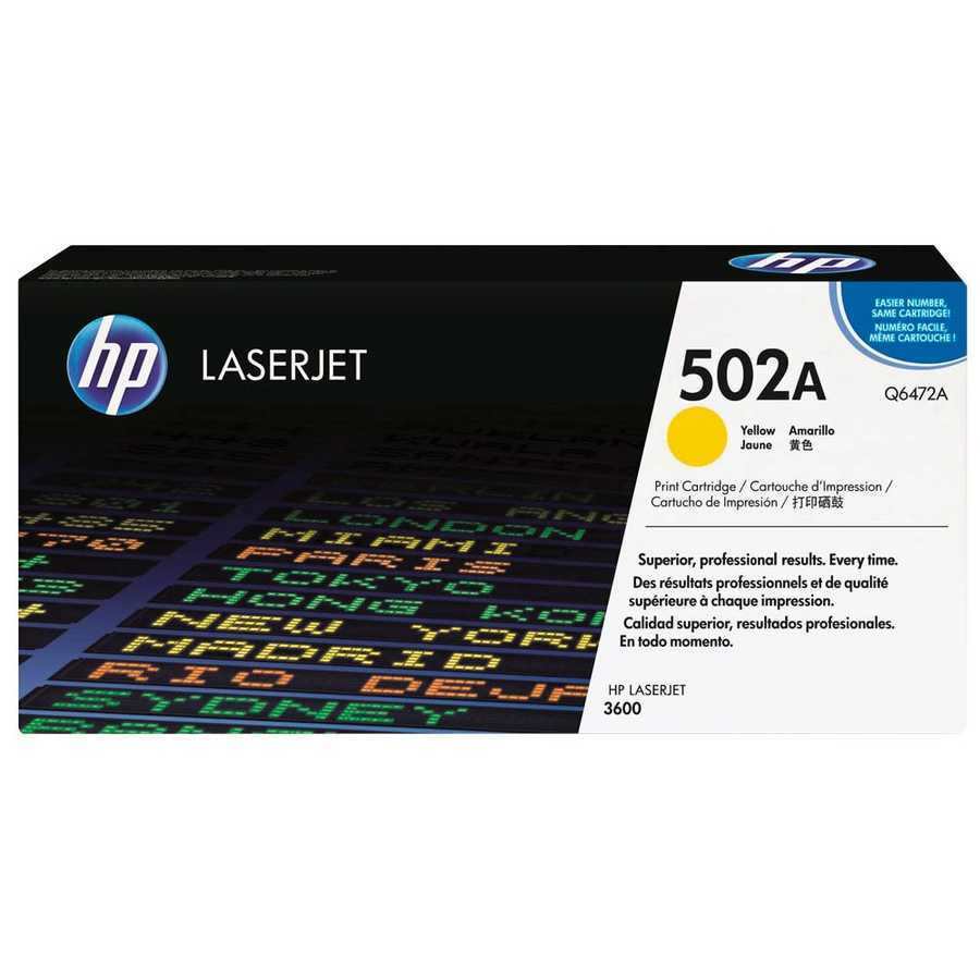 Hp 502A-Q6472A Sarı Orijinal Toner