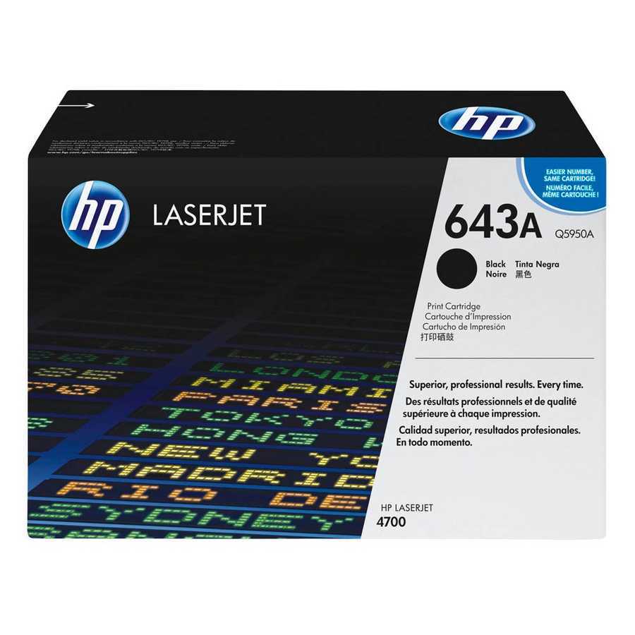 Hp 643A-Q5950A Siyah Orijinal Toner