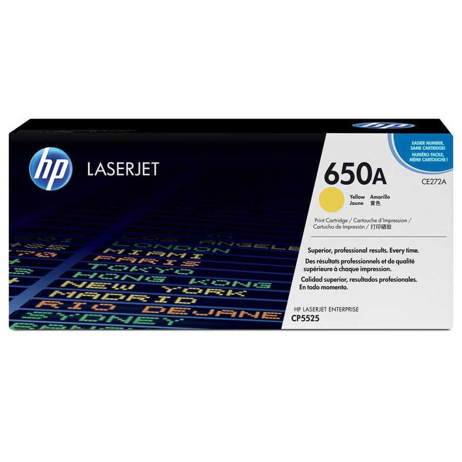 Hp 650A-CE272A Sarı Orijinal Toner