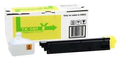 Kyocera TK-580/1T02KTANL0 Sarı Orijinal Toner