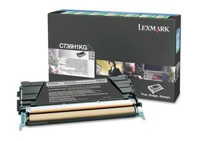 Lexmark C736-C736H1KG Siyah Orijinal Toner Yüksek Kapasiteli