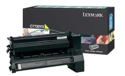 Lexmark C772-C7720YX Sarı Orijinal Toner Extra Yüksek Kapaiteli