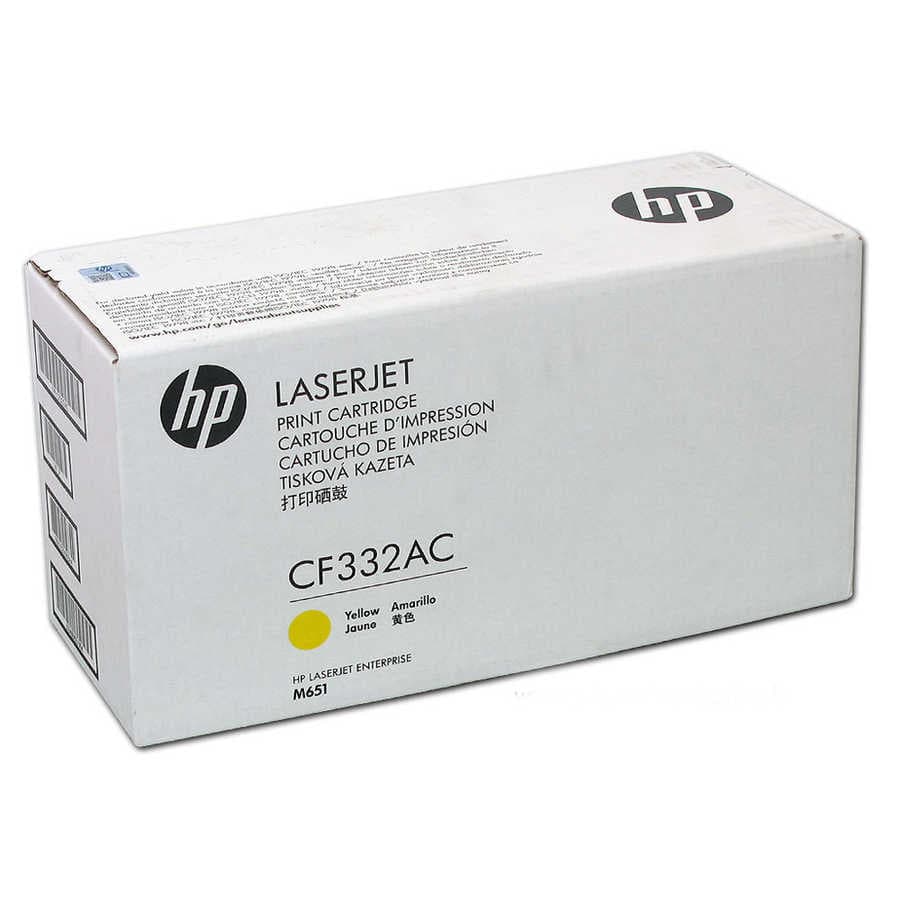 HP 654A-CF332AC Sarı Orijinal Toner
