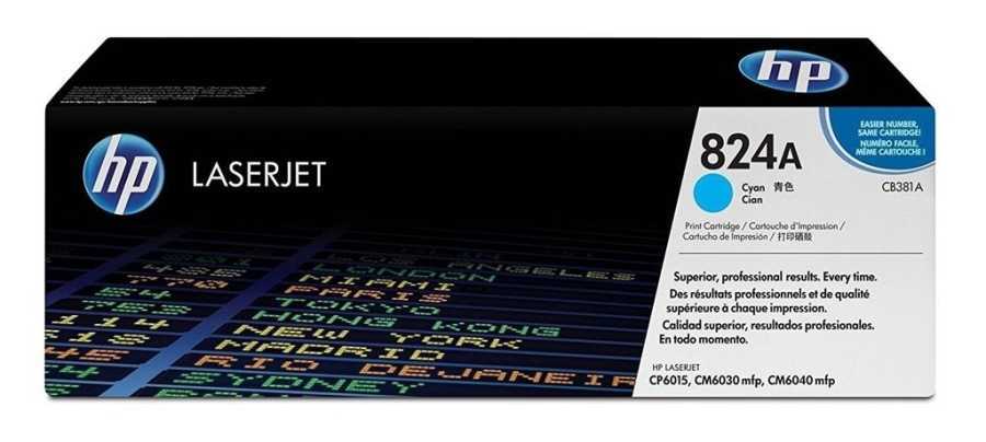 HP 824A-CB381A Mavi Orijinal Toner