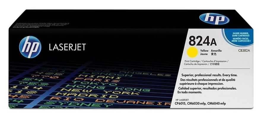HP 824A-CB382A Sarı Orijinal Toner