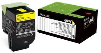 Lexmark CX310-80C80Y0 Sarı Orijinal Toner