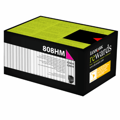 Lexmark CX410-80C8HM0 Kırmızı Orijinal Toner Yüksek Kapasiteli