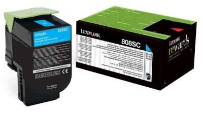 Lexmark CX310-80C8SC0 Mavi Orijinal Toner Yüksek Kapasiteli