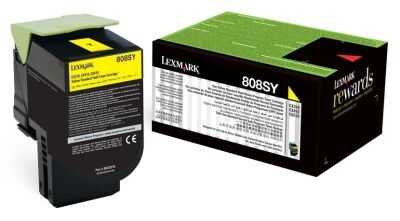 Lexmark CX310-80C8SY0 Sarı Orijinal Toner Yüksek Kapasiteli