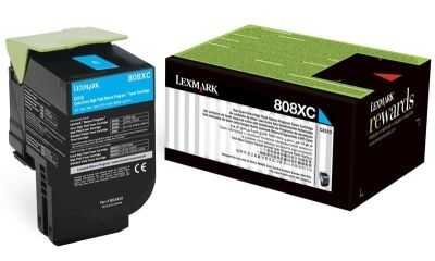 Lexmark CX510-80C8XC0 Mavi Orijinal Toner Extra Yüksek Kapasiteli