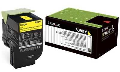 Lexmark CX510-80C8XY0 Sarı Orijinal Toner Extra Yüksek Kapasiteli