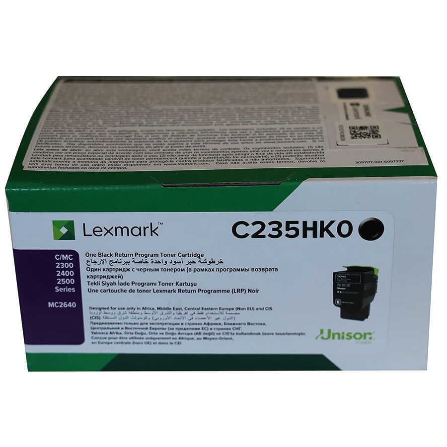 Lexmark C2425-C235HK0 Siyah Orijinal Toner Yüksek Kapasiteli