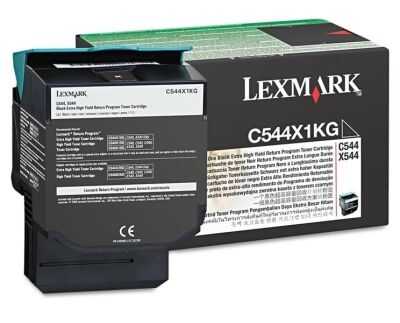 Lexmark C544-C544X1KG Siyah Orijinal Toner Extra Yüksek Kapasiteli