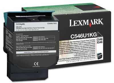Lexmark C546-C546U1KG Siyah Orijinal Toner Extra Yüksek Kapasiteli