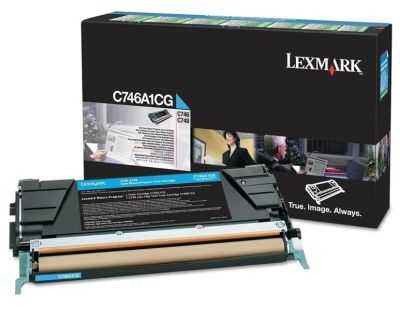 Lexmark C746-C746A1CG Mavi Orijinal Toner