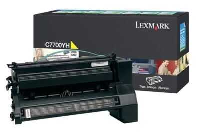 Lexmark C770-C7700YH Sarı Orijinal Toner Yüksek Kapasiteli