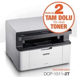 Brother DCP-1511 2 Tam Toner Hediyeli Çok Fonksiyonlu Yazıcı