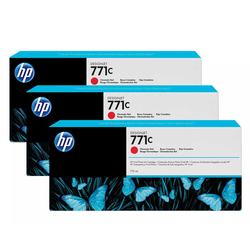 HP 771c B6Y32A Kromatik Kırmızı Orijinal Kartuş 3'lü Paket