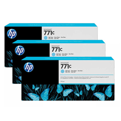 HP 771c B6Y36A Açık Mavi Orijinal Kartuş 3'lü Paket