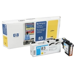 HP 83 C4963A Orijinal Sarı Baskı Kafası ve Kafa Temizleyici