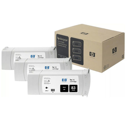 HP 83 C5072A Siyah Orijinal Kartuş 3'lü Paket