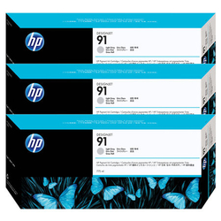 HP 91 C9482A Açık Gri Orijinal Kartuş 3'lü Paket