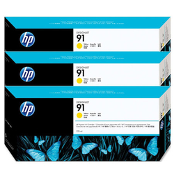 HP 91 C9485A Sarı Orijinal Kartuş 3'lü Paket