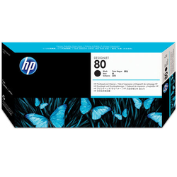 HP 80 C4820A Orijinal Siyah Baskı Kafası ve Kafa Temizleyici