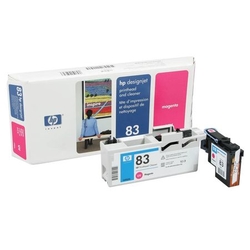 HP 83 C4962A Orijinal Kırmızı Baskı Kafası ve Kafa Temizleyici